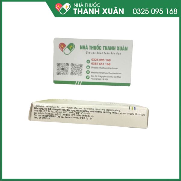 Pramital 40mg điều trị bệnh trầm cảm, rối loạn hoảng sợ